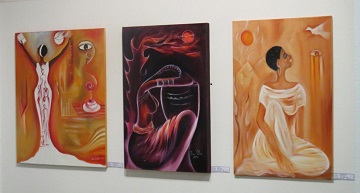 Chica Sales expose ses toiles à l’institut Cervantès